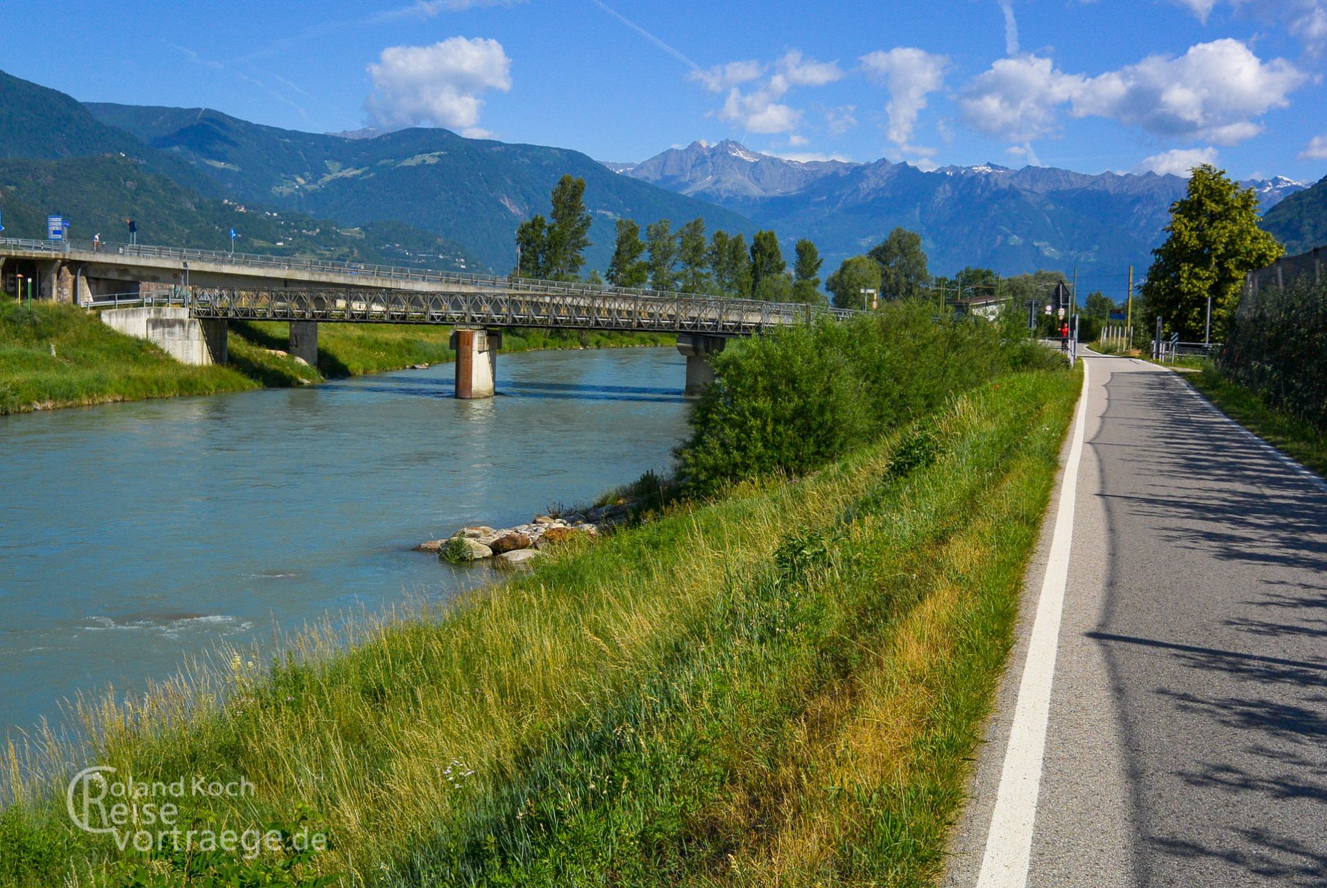 mit Kindern per Rad über die Alpen, Via Claudia Augusta, Etschradweg